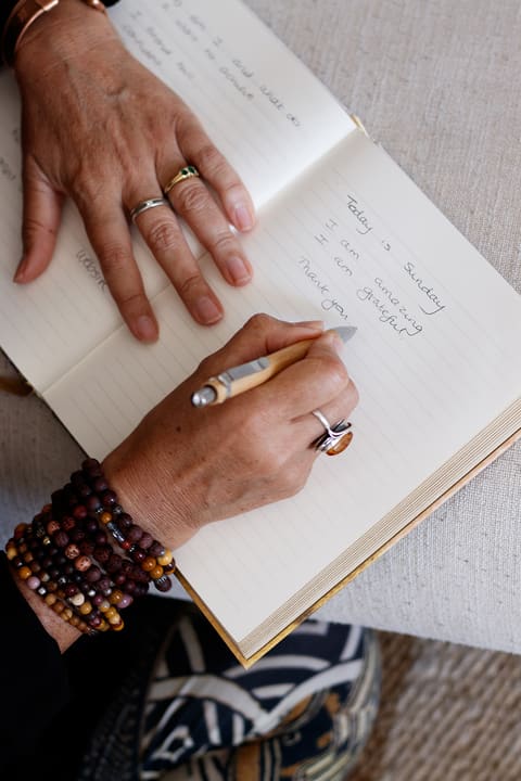 A page of Dawn’s handwritten journal